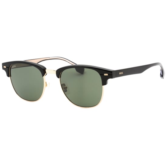 Hugo Boss Sonnenbrille mit grünen Gläsern und schwarzen Details in Gold - Image 2