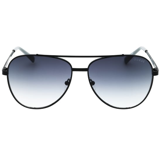 Guess Sonnenbrille mit mattschwarzen Farbverlaufsgläsern und rauchfarbenen Gläsern - Image 1