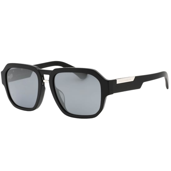 Dolce & Gabbana Sonnenbrille mit silbergrauen Gläsern und mattschwarzen Gläsern - Image 2