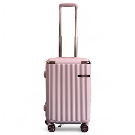 Erweiterbares Hartschalen-Reisekoffer-Set in Roségold mit 8 Rädern - Image 5