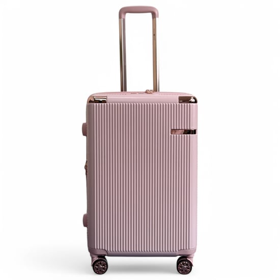 Erweiterbares Hartschalen-Reisekoffer-Set in Roségold mit 8 Rädern - Image 6