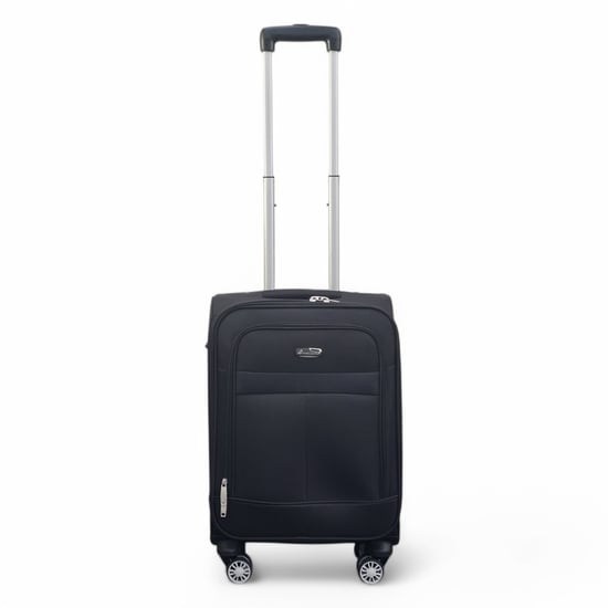 Erweiterbares schwarzes Softshell-Reisekoffer-Set mit 8 Rädern - Image 6