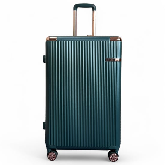 Erweiterbares dunkelgrünes Hartschalen-Reisekoffer-Set mit 8 Rädern - Image 6