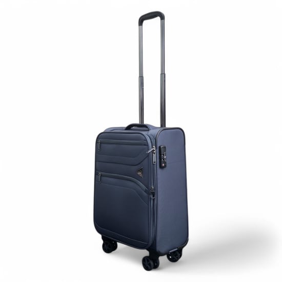 Weichschalen-Kabinenkoffer, Grau, 55 x 37 x 20 cm, Nylon, Reisegepäck, passend für Easyjet, Ryanair - Image 4