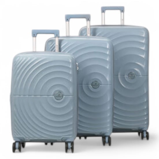 Erweiterbares Himmelblaues Hartschalen-Handgepäck-Set mit 8 Rädern - Image 4