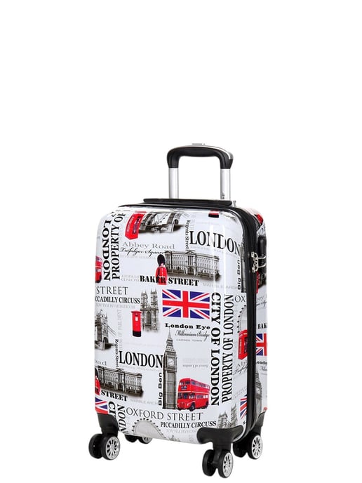 Hartschalenkoffer bedruckt, Kabinengepäck, 36 x 48 x 20 cm, passend für Easyjet, Ryanair - Image 4