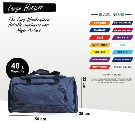 Große Reisetasche fürs Wochenende, Handgepäck, Kabinentasche, Sporttasche - Image 2