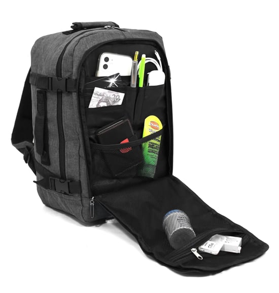 Rucksack 40x20x25 cm Reise-Kabinentasche für Easy Jet, Ryanair - Image 5