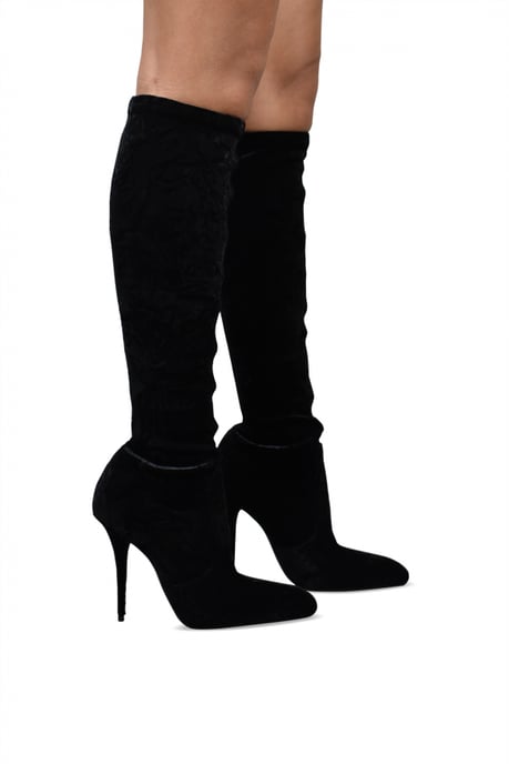 Saint Laurent Talia Stiefel Schwarz - Image 2