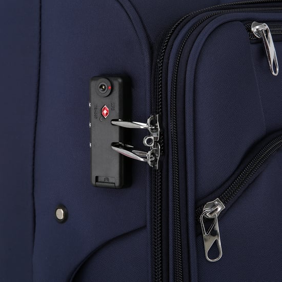 Blauer Weichschalenkoffer mit 8 Rollen, Gepäckset, Reisegepäck, TSA, leichtes Handgepäck, Kabinentasche - Image 5