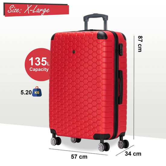 Erweiterbarer extragroßer Hartschalen-Reisekoffer aus ABS mit 8 Rädern - Image 2