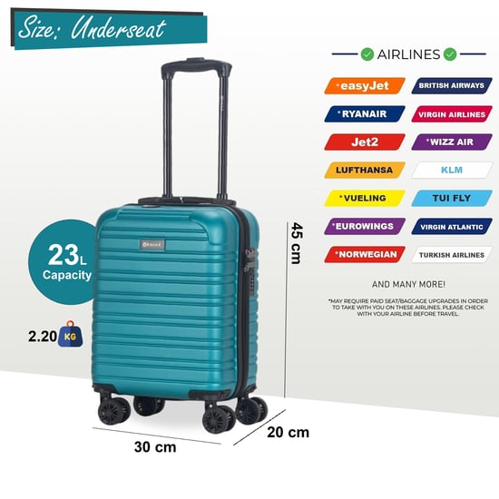 ABS-Hartschalen-Kabinenkoffer für unter den Sitz, 45 x 30 x 20 cm, Gepäck, passend für Wizz Air - Image 2