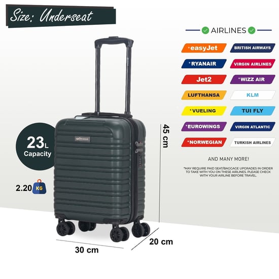 ABS-Hartschalen-Kabinenkoffer für unter den Sitz, 45 x 30 x 20 cm, Gepäck, passend für Wizz Air - Image 2