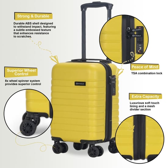 ABS Hartschalen Handgepäckkoffer 45 x 25 x 20 cm Geeignet für Ryanair - Image 3