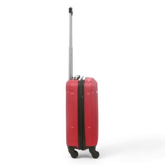 Hartschalen-Handgepäckkoffer aus rotem ABS mit 8 Rädern, unter dem Sitz verstaubar - Image 5