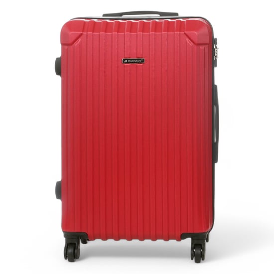 Hartschalen-Handgepäckkoffer aus rotem ABS mit 8 Rädern, unter dem Sitz verstaubar - Image 6