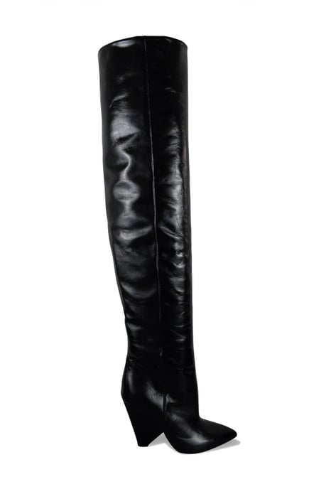 Saint Laurent Niki 105 Stiefel Schwarz - Image 1