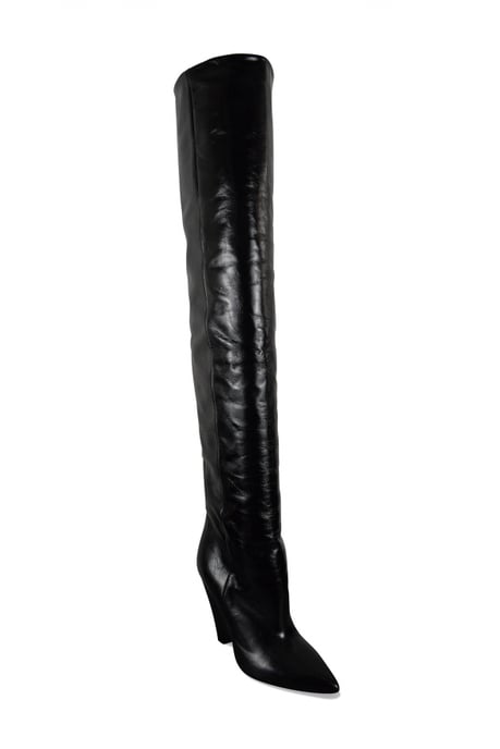 Saint Laurent Niki 105 Stiefel Schwarz - Image 3
