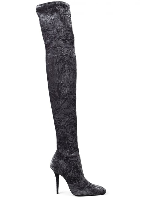 Saint Laurent Talia Overknee-Stiefel Grau - Image 1