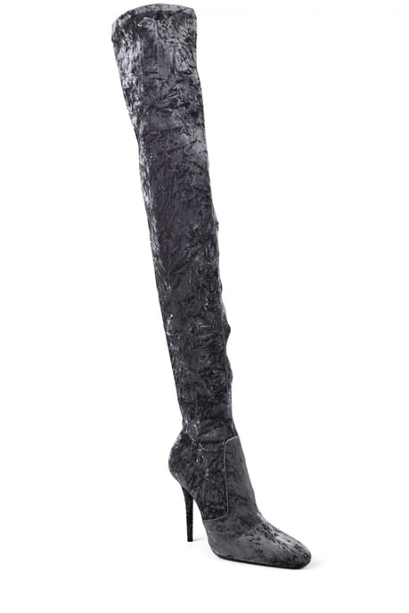 Saint Laurent Talia Overknee-Stiefel Grau - Image 3