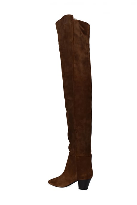 Saint Laurent Overknee-Stiefel Braun - Image 3