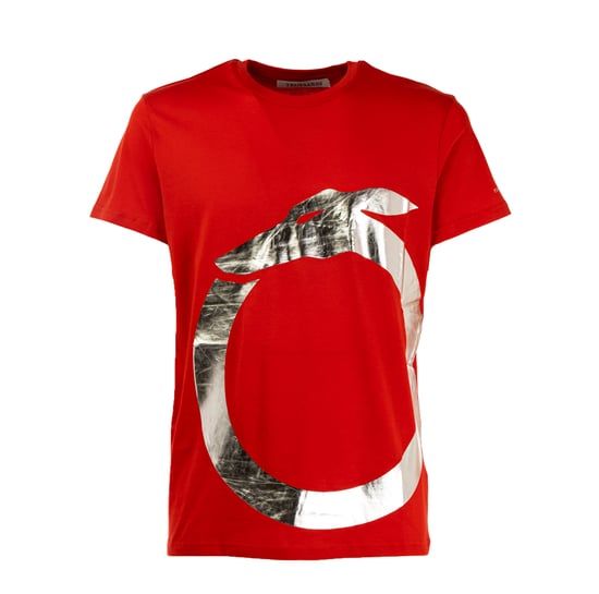 Herren T-Shirt mit kurzen Ärmeln und schlichtem Rundhalsausschnitt mit Druck - Image 1