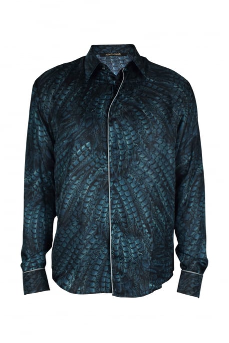 Roberto Cavalli Hemd Grün - Image 1