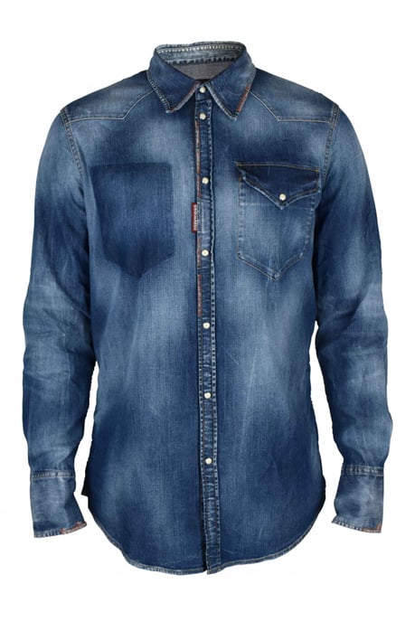 Dsquared2 Hemd Blau - Image 1