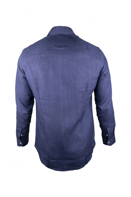 MooRER Hemd Blau - Image 2
