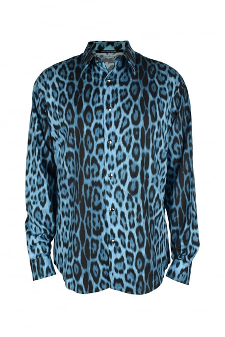 Roberto Cavalli Hemd Blau - Image 1