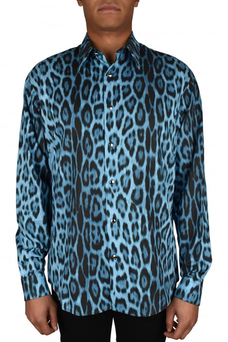 Roberto Cavalli Hemd Blau - Image 2