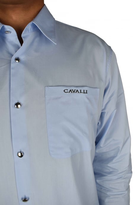 Roberto Cavalli Hemd Blau - Image 3