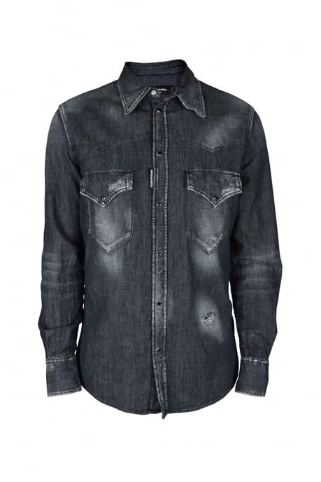 Dsquared2 Hemd Schwarz - Image 1