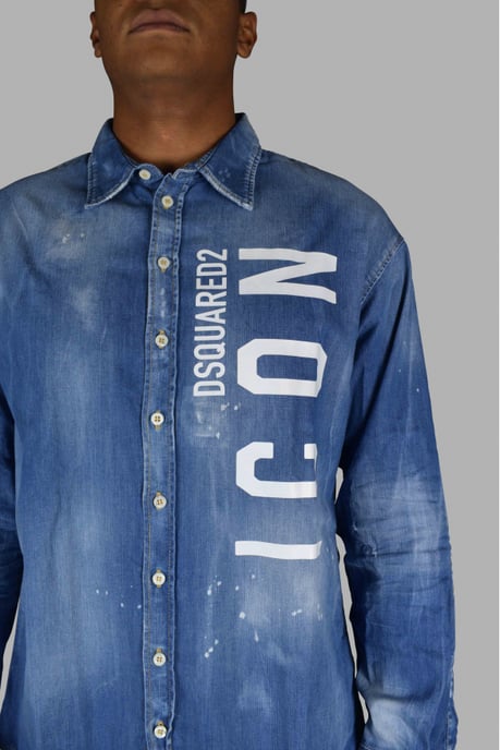 Dsquared2 Jeanshemd Blau - Image 3