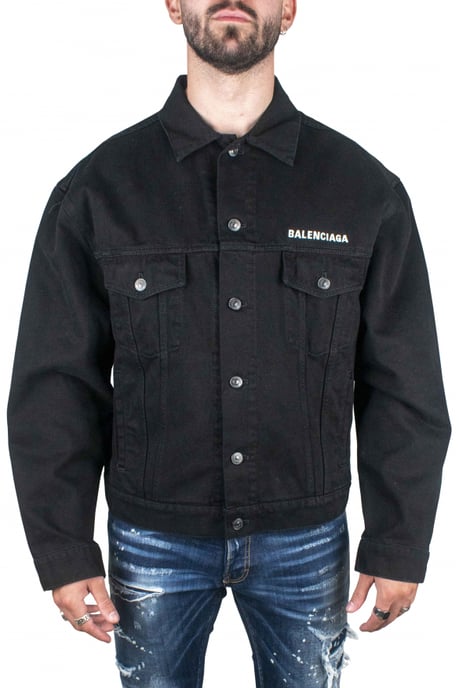 Balenciaga Jeansjacke Schwarz - Image 2
