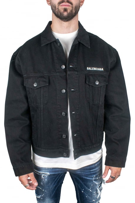 Balenciaga Jeansjacke Schwarz - Image 4