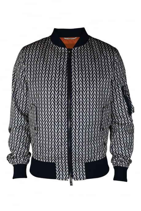 Valentino Garavani Bomberjacke Blau - Image 1