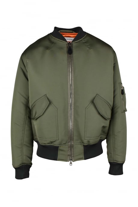 Alexander McQueen Bomberjacke Kaki - Image 1