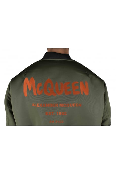 Alexander McQueen Bomberjacke Kaki - Image 4