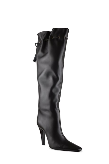 Saint Laurent Gathered Stiefel Braun - Image 2