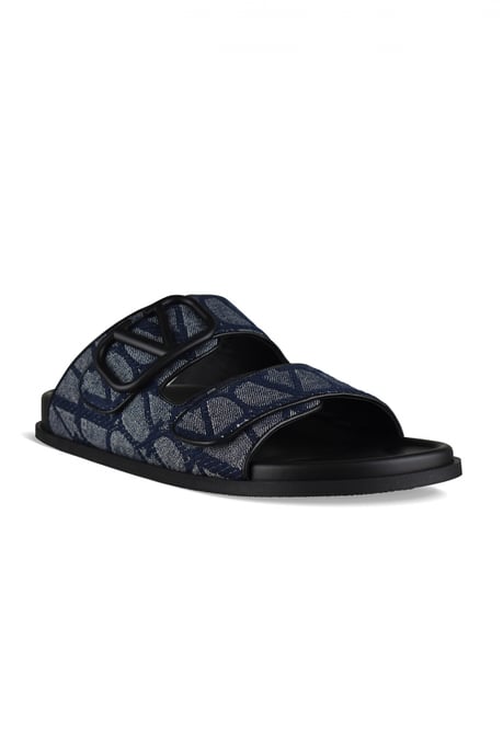 Valentino Garavani V Logo Sandalen Blau - Image 2