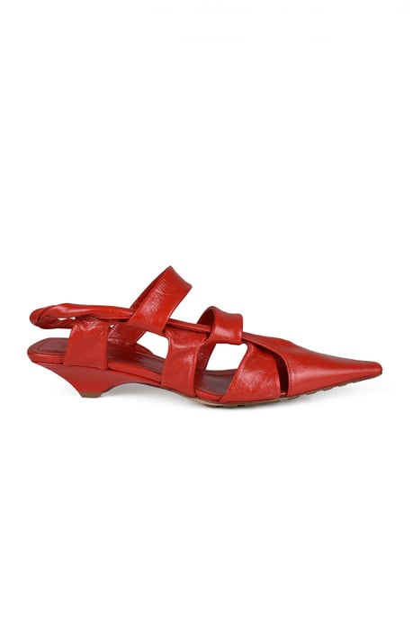 Bottega Veneta Sandalen BV Point Rot - Image 1