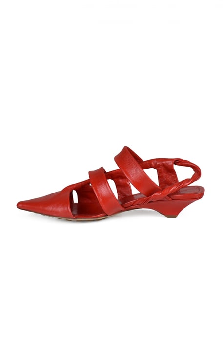 Bottega Veneta Sandalen BV Point Rot - Image 2