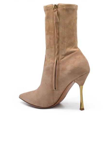 Valentino Garavani Verdrehte Fersenstiefel Beige - Image 3