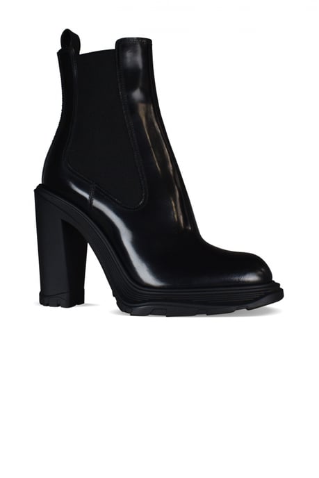 Alexander McQueen Tread Chelsea Stiefeletten Schwarz - Image 3