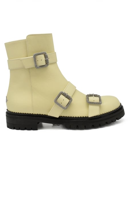 Jimmy Choo Hank Flat Stiefel Beige - Image 1