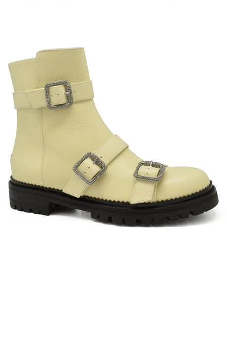 Jimmy Choo Hank Flat Stiefel Beige - Image 3