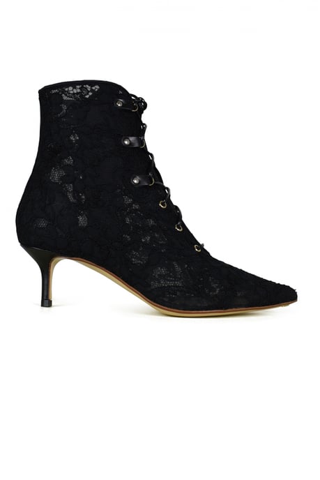 Francesco Russo Spitzenstiefel Schwarz - Image 1