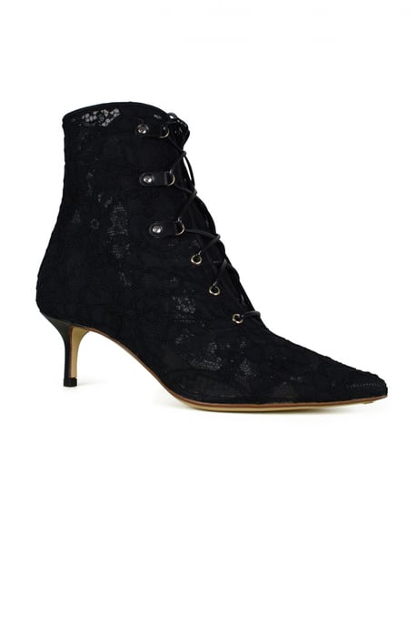 Francesco Russo Spitzenstiefel Schwarz - Image 3