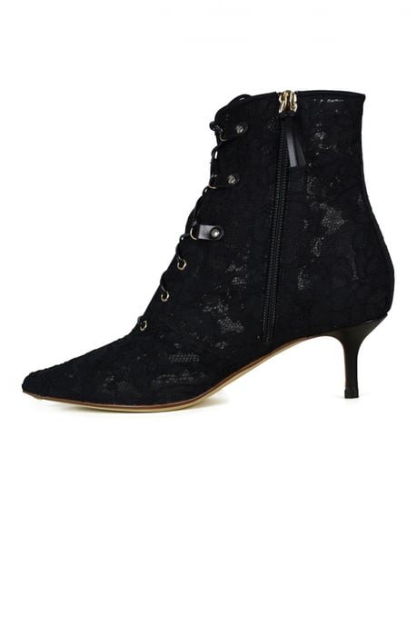 Francesco Russo Spitzenstiefel Schwarz - Image 4